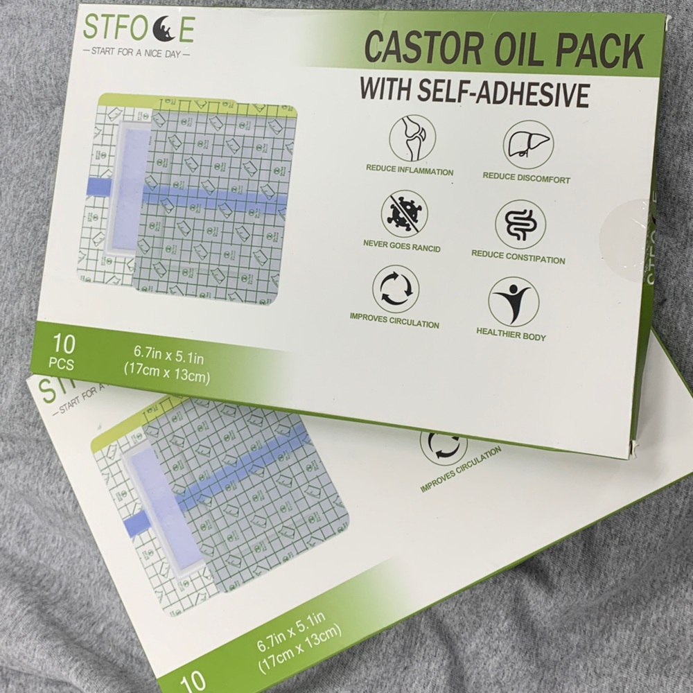 Castor Oil Self-Adhesive Pads